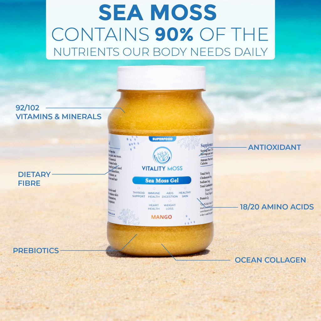 Vitality Moss mango sea moss gel nutrients