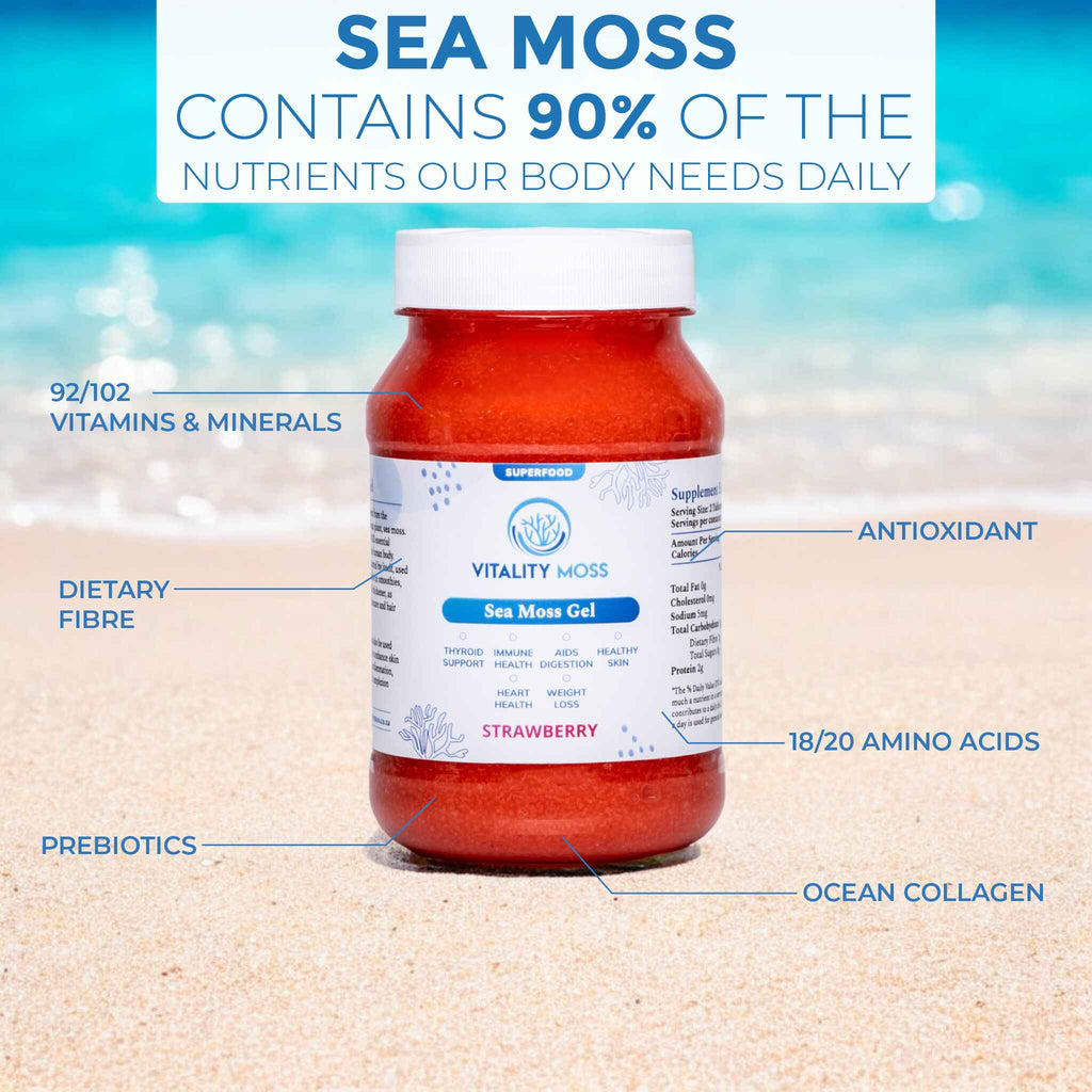 Strawberry sea moss gel benefits